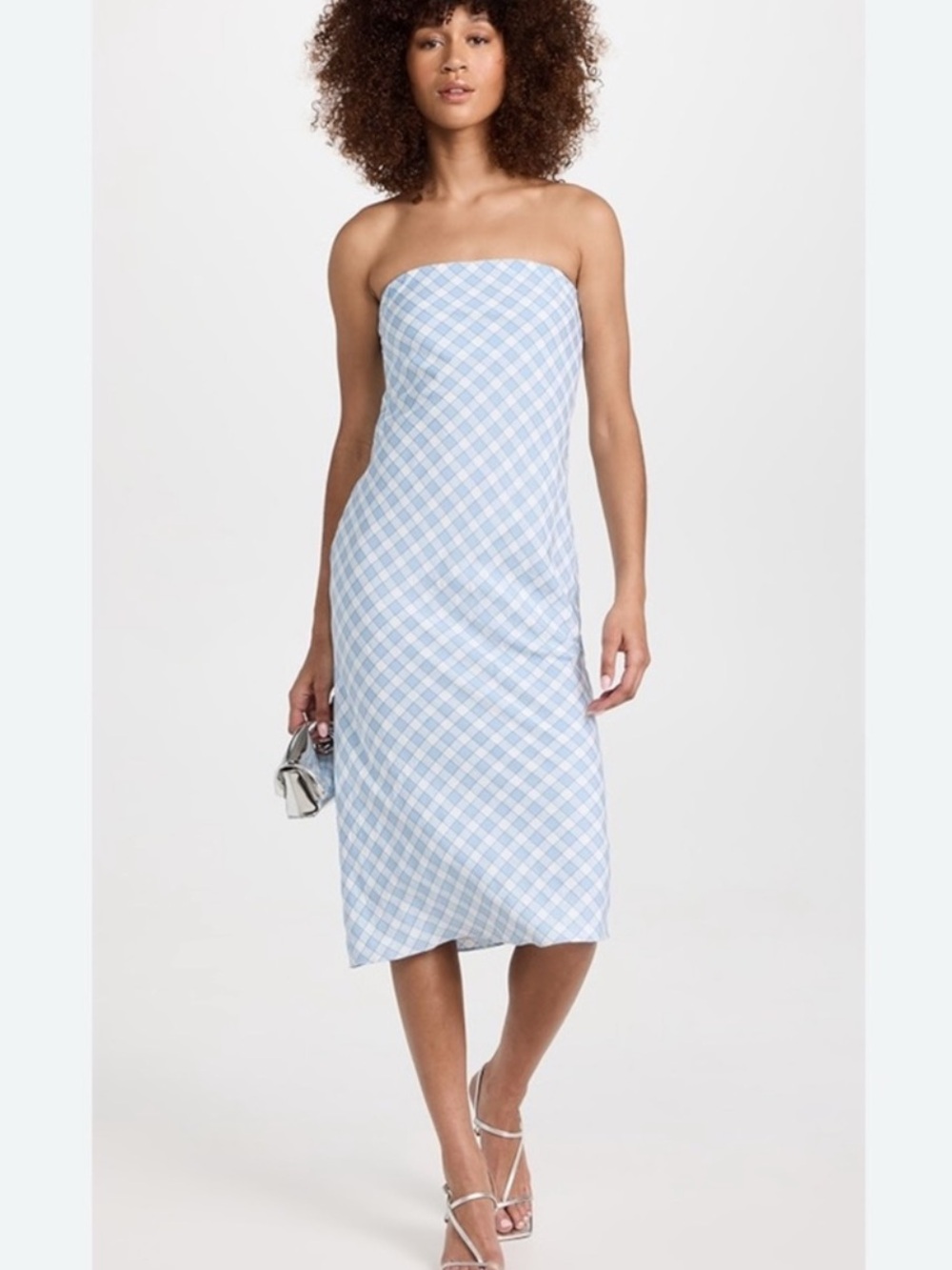 Amanda Uprichard White Satin Slip Dress